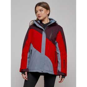 Куртка горнолыжная женская, размер 56, цвет красный
