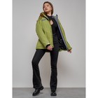 Куртка горнолыжная женская, размер 58, цвет хаки - Фото 12