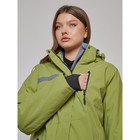 Куртка горнолыжная женская, размер 58, цвет хаки - Фото 5