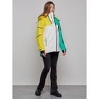 Куртка горнолыжная женская, размер 42, цвет жёлтый - Фото 3