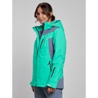 Куртка горнолыжная женская, размер 42, цвет зелёный - Фото 2