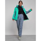 Куртка горнолыжная женская, размер 42, цвет зелёный - Фото 12