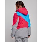Куртка горнолыжная женская, размер 44, цвет малиновый - Фото 4