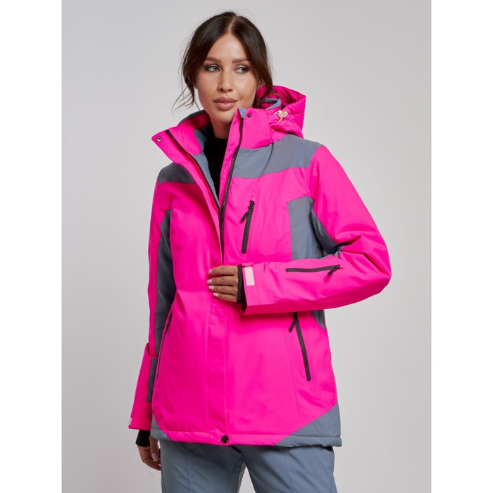 Куртка горнолыжная женская, размер 42, цвет розовый - Фото 1