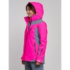 Куртка горнолыжная женская, размер 42, цвет розовый - Фото 2