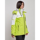 Куртка горнолыжная женская, размер 42, цвет салатовый - Фото 3