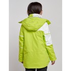 Куртка горнолыжная женская, размер 42, цвет салатовый - Фото 4