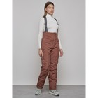 Полукомбинезон женский, размер 46, цвет коричневый - Фото 3