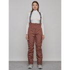 Полукомбинезон женский, размер 50, цвет коричневый - Фото 1