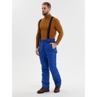 Полукомбинезон горнолыжный утёпленный мужской, размер 56, цвет синий - Фото 2