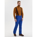 Полукомбинезон горнолыжный утёпленный мужской, размер 56, цвет синий - Фото 3