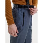 Полукомбинезон горнолыжный утёпленный мужской, размер 50, цвет тёмно-серый - Фото 5