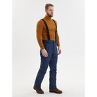 Полукомбинезон горнолыжный утёпленный мужской, размер 48, цвет тёмно-синий - Фото 3