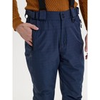 Полукомбинезон горнолыжный утёпленный мужской, размер 54, цвет тёмно-синий - Фото 6