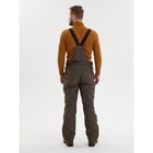 Полукомбинезон горнолыжный утёпленный мужской, размер 50, цвет хаки - Фото 4