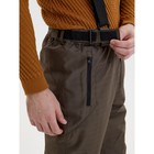 Полукомбинезон горнолыжный утёпленный мужской, размер 54, цвет хаки - Фото 5