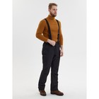 Полукомбинезон горнолыжный утёпленный мужской, размер 50, цвет чёрный - Фото 3