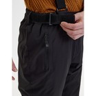 Полукомбинезон горнолыжный утёпленный мужской, размер 52, цвет чёрный - Фото 6