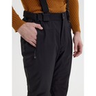 Полукомбинезон горнолыжный утёпленный мужской, размер 54, цвет чёрный - Фото 4