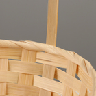 Корзина плетёная , 30х22 x H13/49см, бамбук, натуральный - Фото 2