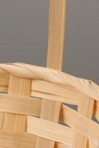 Корзина плетёная для хранения, 30×22×13 см, ручка h=36 см, бамбук, натуральный цвет, Greengo - Фото 4