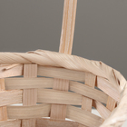 Корзина плетёная, D13 x H9.5/28 см, бамбук, серый - Фото 2