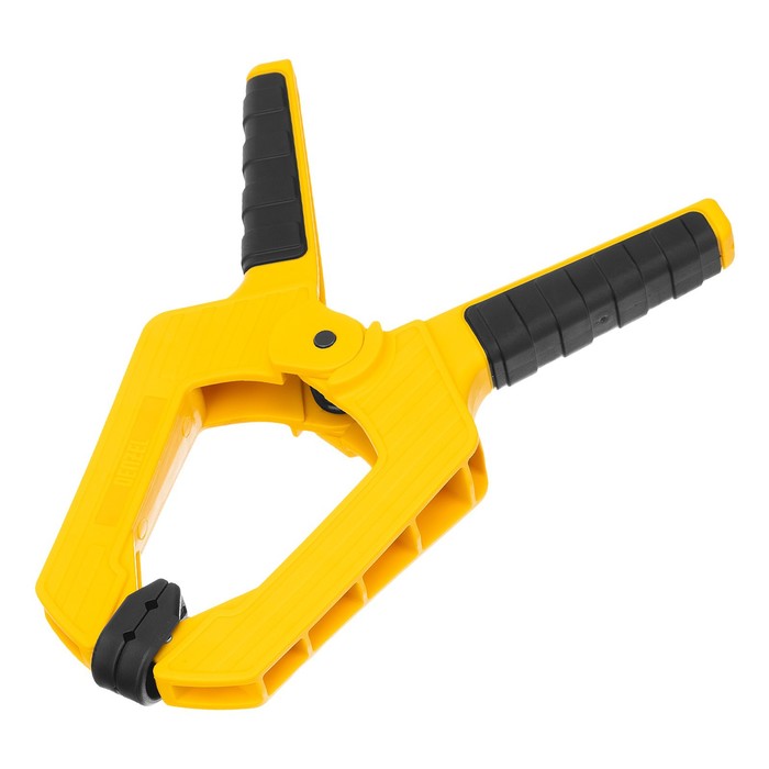 Струбцина клещеобразная DENZEL 20798, усиленная 100 х 80 мм, двухкомпонентные рукоятки - Фото 1