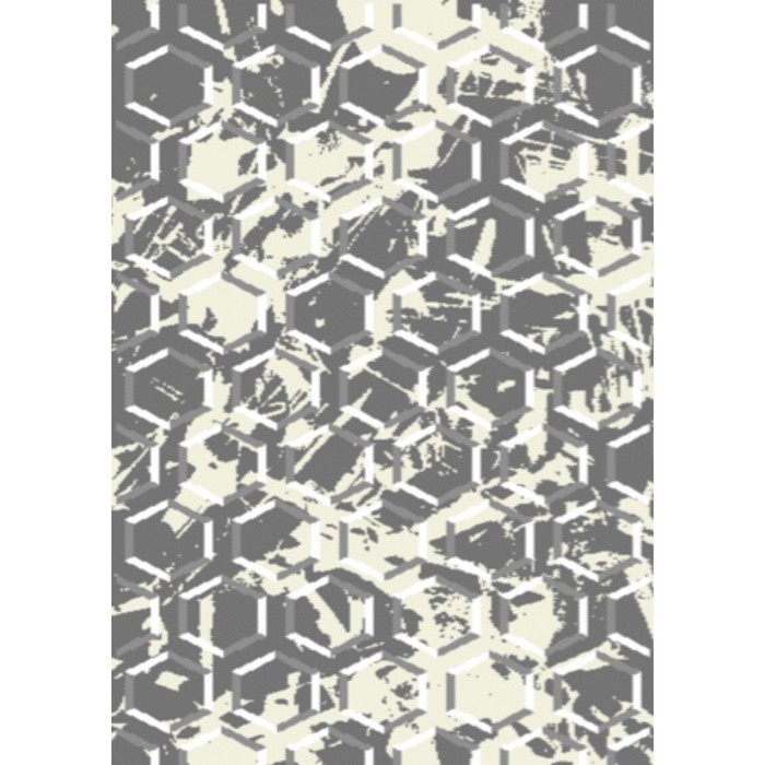 Ковёр-циновка прямоугольный 8019, размер 50х80 см, цвет сream/grey - Фото 1