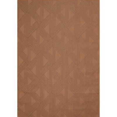 Ковёр-циновка овальный 9193, размер 50х80 см, цвет gold/brown