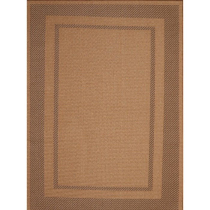 Ковёр-циновка прямоугольный 9198, размер 50х80 см, цвет gold/brown - Фото 1