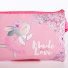 Сумочка детская "Made with love", эко-кожа, розовый, 16х11 см - Фото 4