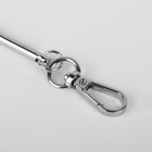 Ручка для сумки «Полукруг», металлическая, с карабинами, 12 × 9 см, цвет серебряный - Фото 3