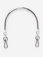 Ручка для сумки «Полукруг», металлическая, с карабинами, 12×9 см, цвет серебряный - Фото 3