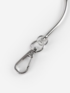 Ручка для сумки «Полукруг», металлическая, с карабинами, 12×9 см, цвет серебряный - Фото 4