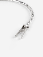 Ручка для сумки «Рифлёная рамка», металлическая, на прокол, 13×9 см, цвет серебряный - Фото 4