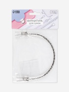 Ручка для сумки «Рифлёная рамка», металлическая, на прокол, 13×9 см, цвет серебряный - Фото 7