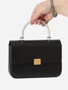 Ручка для сумки, металлическая, жемчужные бусы, на прокол, 12.5×9×1.2 см, цвет белый, серебряный - Фото 8