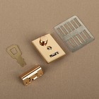 Застёжка для сумки, 3.5×2.6 см, цвет золотой - Фото 2