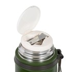 Термос для еды Мастер К, 800 мл, нержавеющая сталь, зелёный - Фото 3