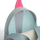 Рюкзак детский "Милая лягушка", 23*20,5 см, отдел на молнии, цвет мятный - Фото 6