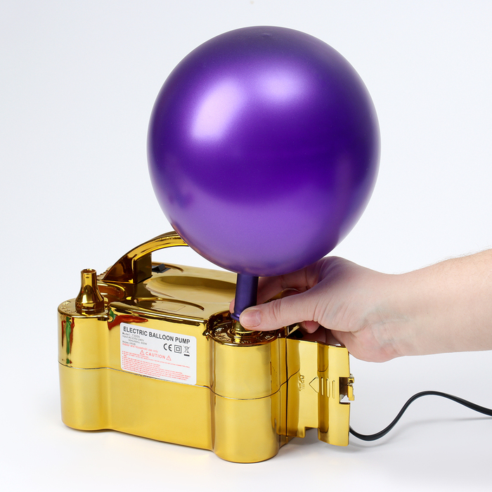 Компрессор для воздушных шаров, Цвет золото, без батареек