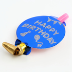 Карнавальный язычок «С днём рождения», набор 6 шт., цвета МИКС - Фото 2