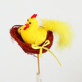 Пасхальный декор на палочке «Петушок», 7×13×31 см