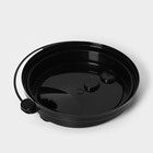 Крышка одноразовая для стакана с питейником и клапаном, черная, 9 см, 50 шт/уп - Фото 4