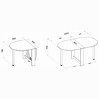 Стол раскладной «СП – 17», 916(1574)×674×740 мм, цвет дуб сонома - Фото 5