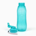Бутылка для воды, 600 мл, 6.6 х 23 см, голубая - Фото 2