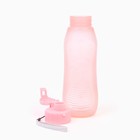 Бутылка для воды, 600 мл, 6.6 х 23 см, розовая - Фото 2