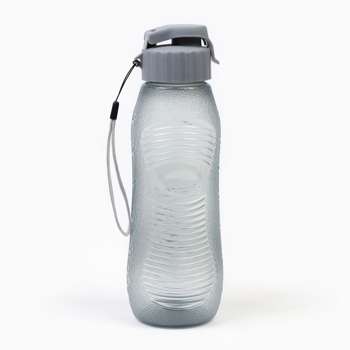 Бутылка для воды, 600 мл, 6.6 х 23 см, серая - Фото 1