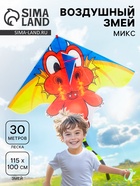 Воздушный змей «Дракоша», с леской, МИКС - Фото 1