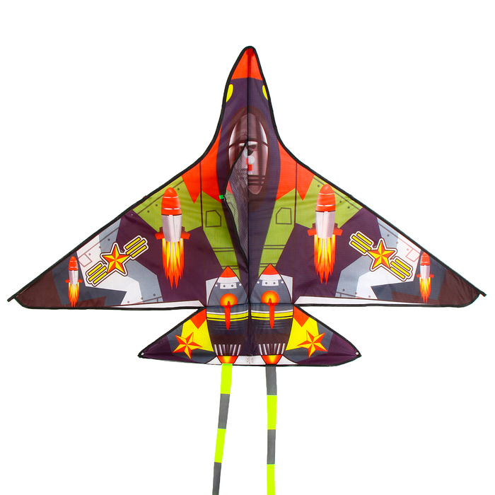 Воздушный змей «Истребитель», цвета МИКС - фото 1906576990